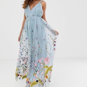 Beautiful floral evening dress